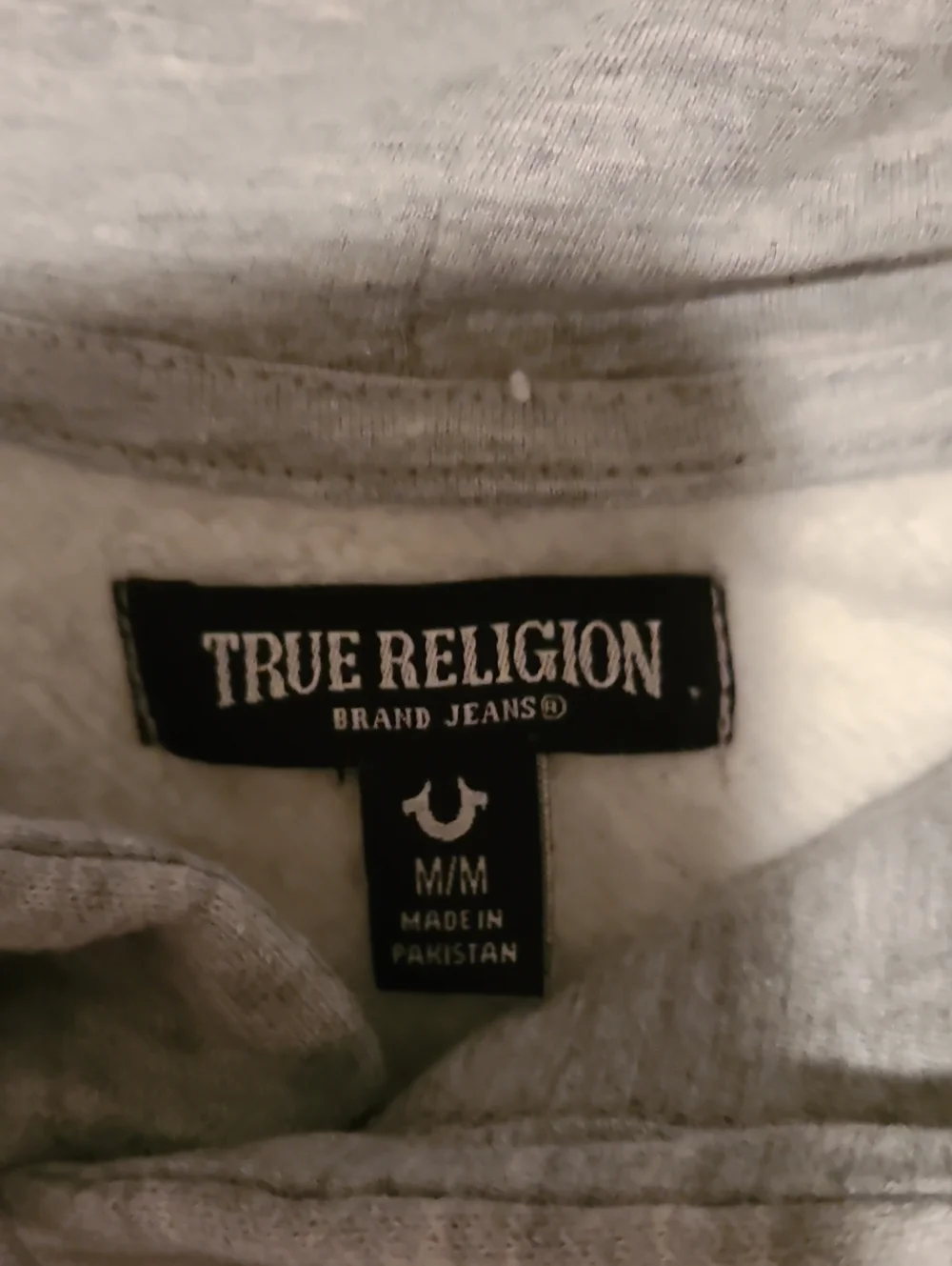 True Religion Grey Hoodie, Size- Medium,  Relaxed Jacket Hood